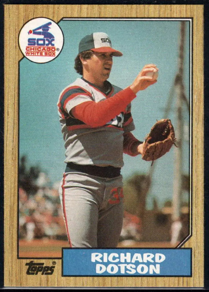 1987 Topps #720 Richard Dotson EX Excellent Chicago White Sox Baseball Card - Baseball Card Single