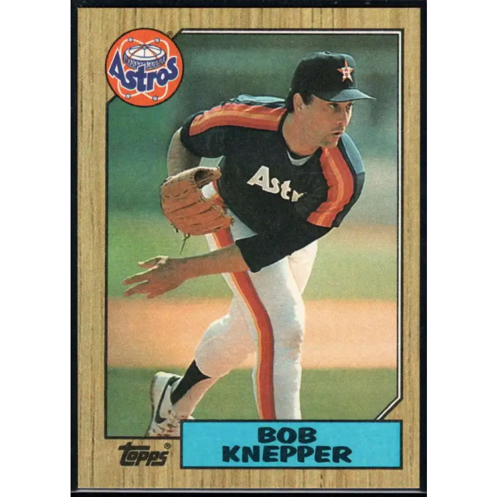 1987 Topps #722 Bob Knepper EX Excellent Houston Astros Baseball Card - Baseball Card Single