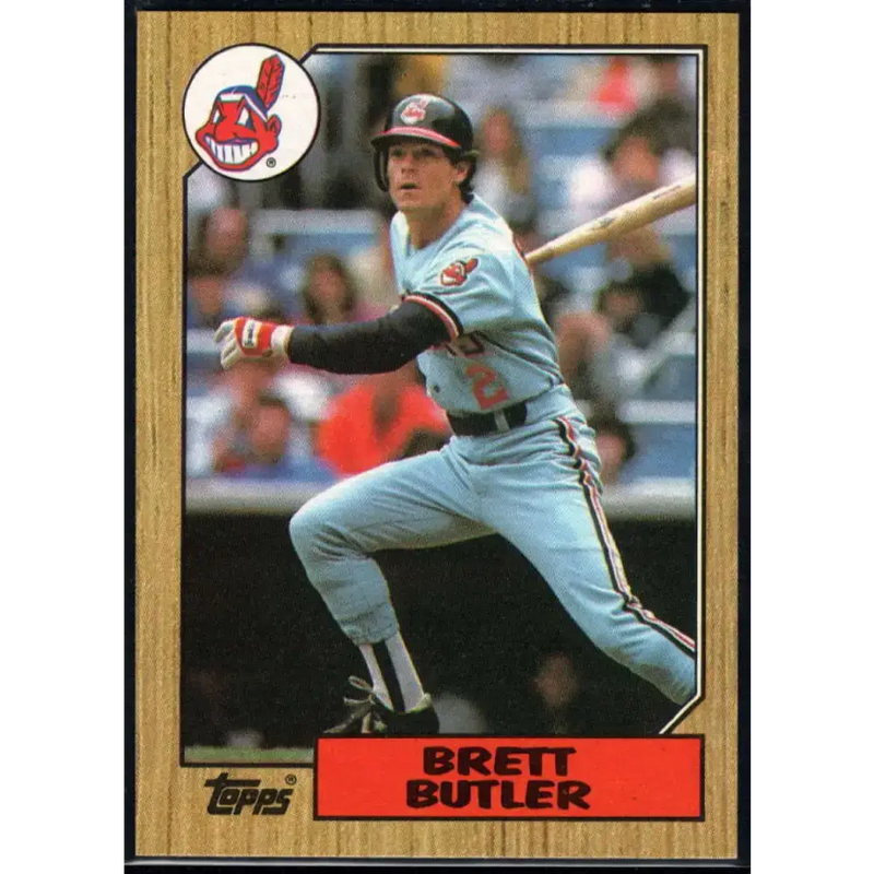 1987 Topps #723 Brett Butler EX Excellent Cleveland Indians Baseball Card