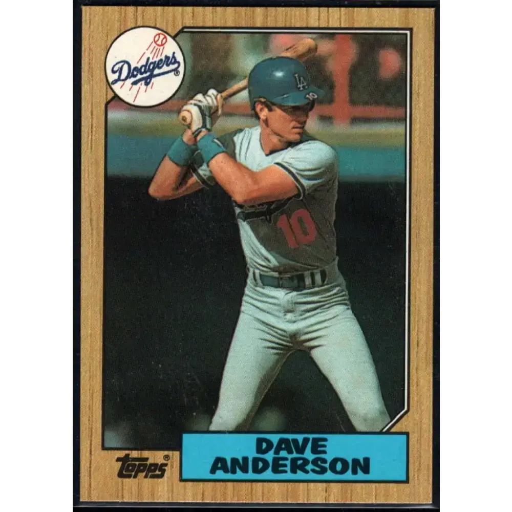1987 Topps #73 Dave Anderson EX Excellent Los Angeles Dodgers Baseball Card - Baseball Card Single