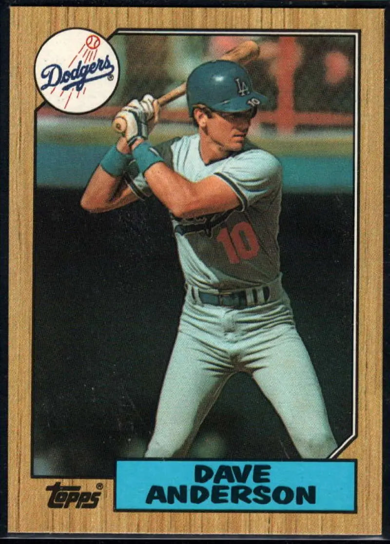1987 Topps #73 Dave Anderson EX Excellent Los Angeles Dodgers Baseball Card - Baseball Card Single