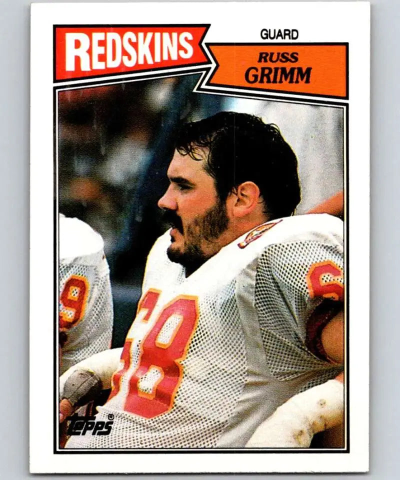1987 Topps #73 Russ Grimm EX Excellent Washington Redskins Football Card - Football Card Single