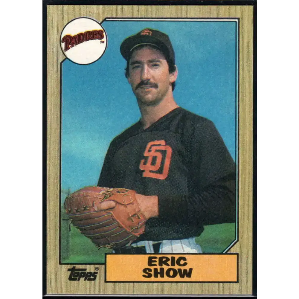 1987 Topps #730 Eric Show EX Excellent San Diego Padres Baseball Card - Baseball Card Single