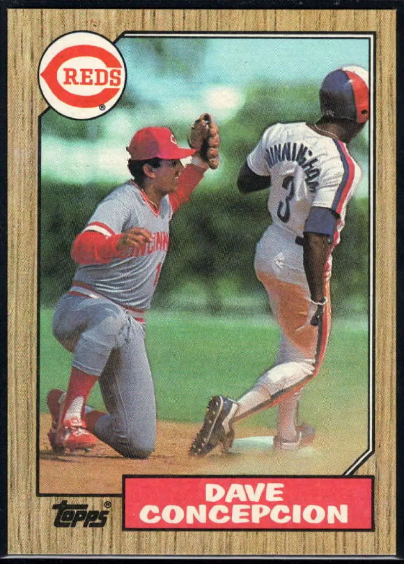 1987 Topps #731 Dave Concepcion EX Excellent Cincinnati Reds Baseball Card - Baseball Card Single