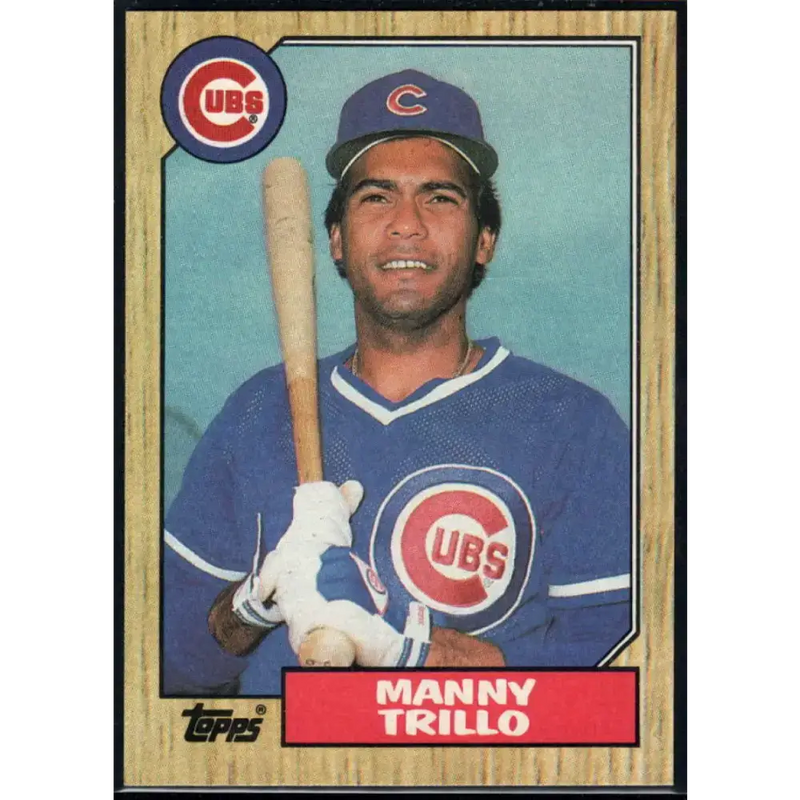 1987 Topps #732 Manny Trillo EX Excellent Chicago Cubs Baseball Card - Baseball Card Single