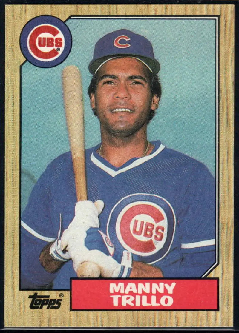 1987 Topps #732 Manny Trillo EX Excellent Chicago Cubs Baseball Card - Baseball Card Single
