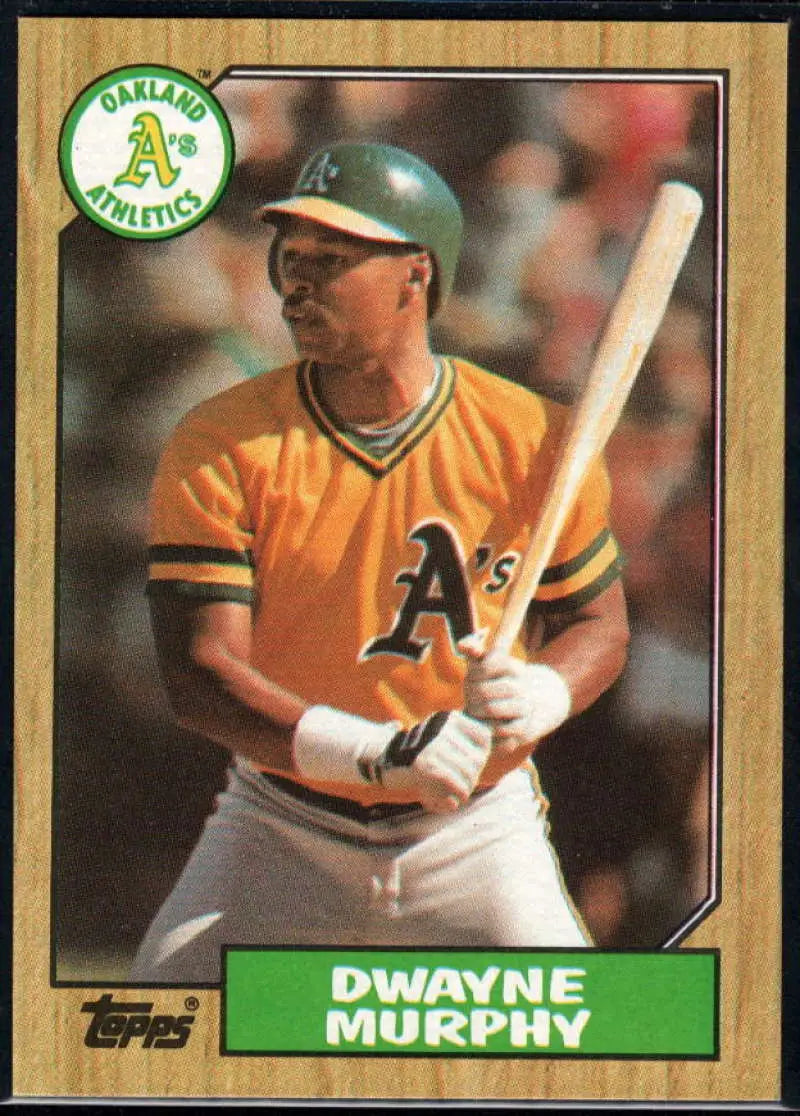 1987 Topps #743 Dwayne Murphy EX Excellent Oakland Athletics Baseball Card - Baseball Card Single