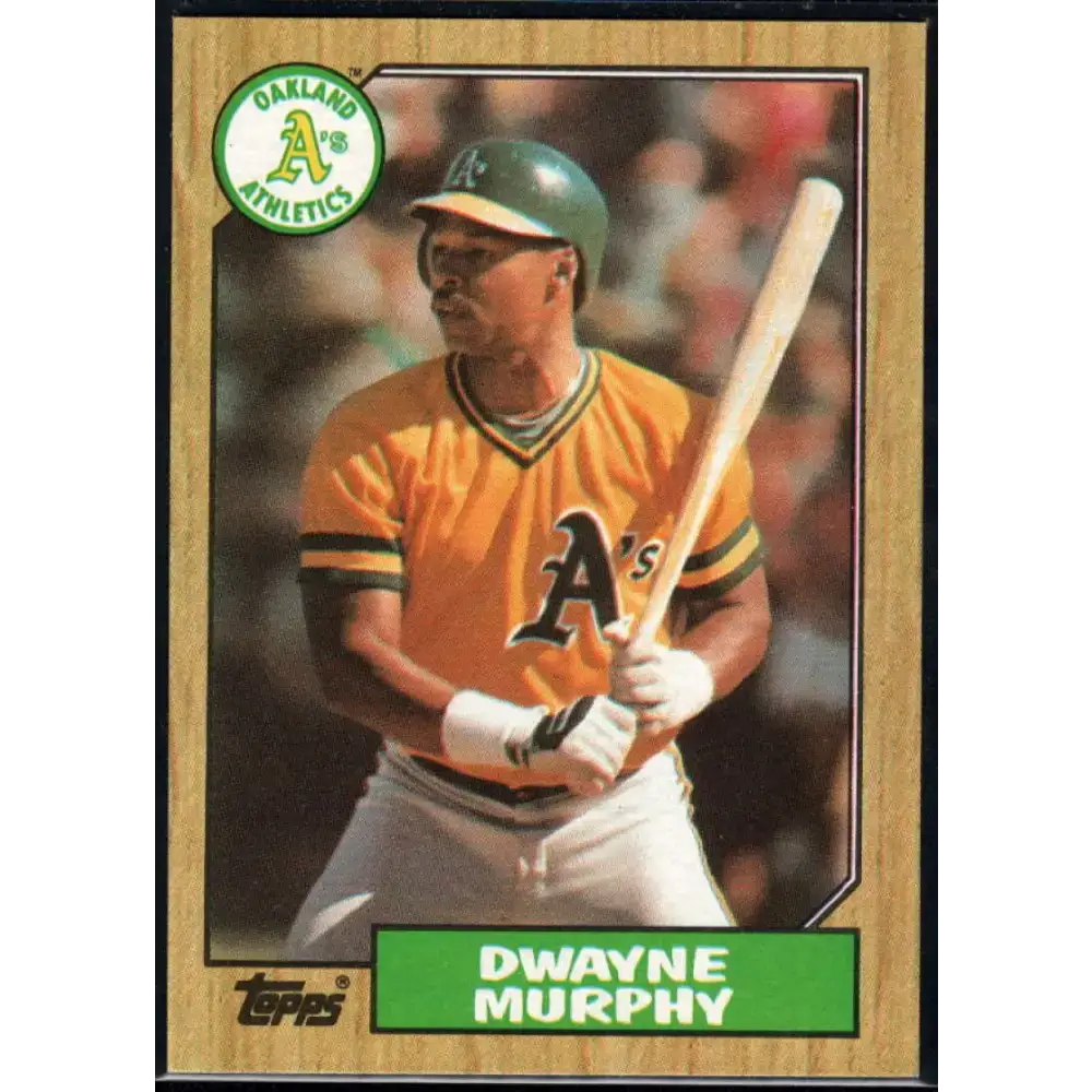 1987 Topps #743 Dwayne Murphy EX Excellent Oakland Athletics Baseball Card - Baseball Card Single