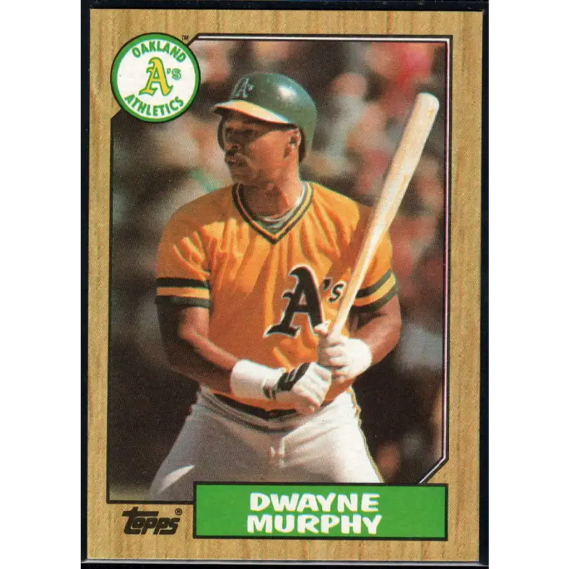 1987 Topps #743 Dwayne Murphy EX Excellent Oakland Athletics Baseball Card - Baseball Card Single