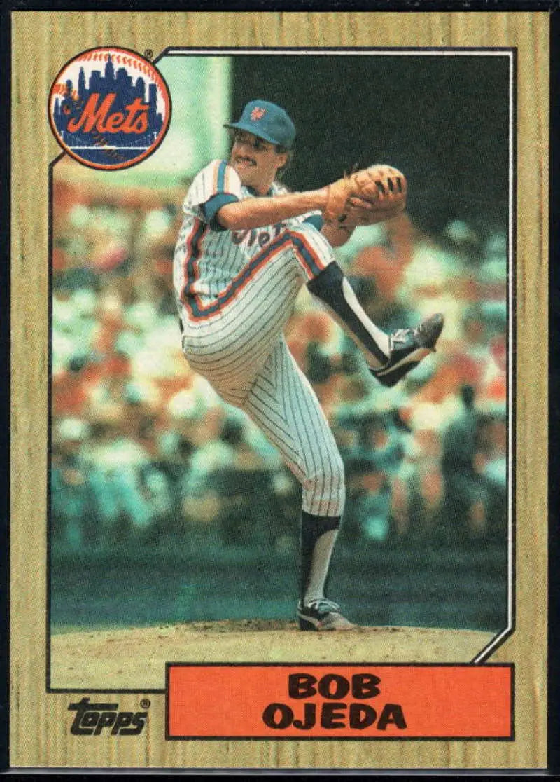 1987 Topps #746 Bob Ojeda EX Excellent New York Mets Baseball Card - Baseball Card Single