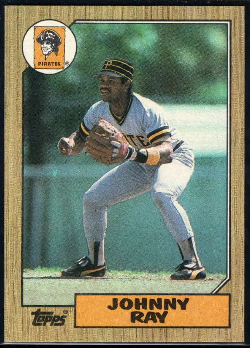 1987 Topps #747 Johnny Ray EX Excellent Pittsburgh Pirates Baseball Card - Baseball Card Single