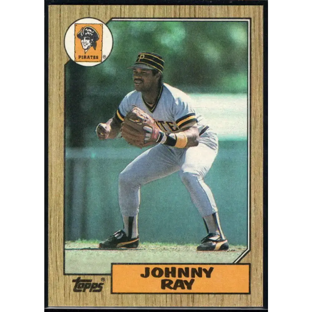 1987 Topps #747 Johnny Ray EX Excellent Pittsburgh Pirates Baseball Card - Baseball Card Single