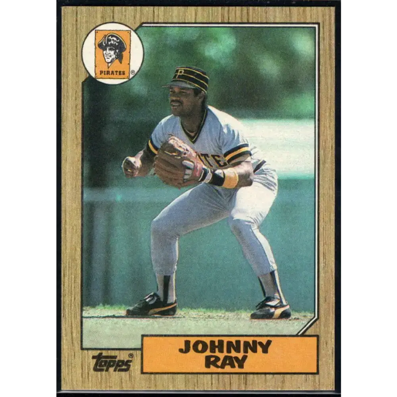 1987 Topps #747 Johnny Ray EX Excellent Pittsburgh Pirates Baseball Card - Baseball Card Single