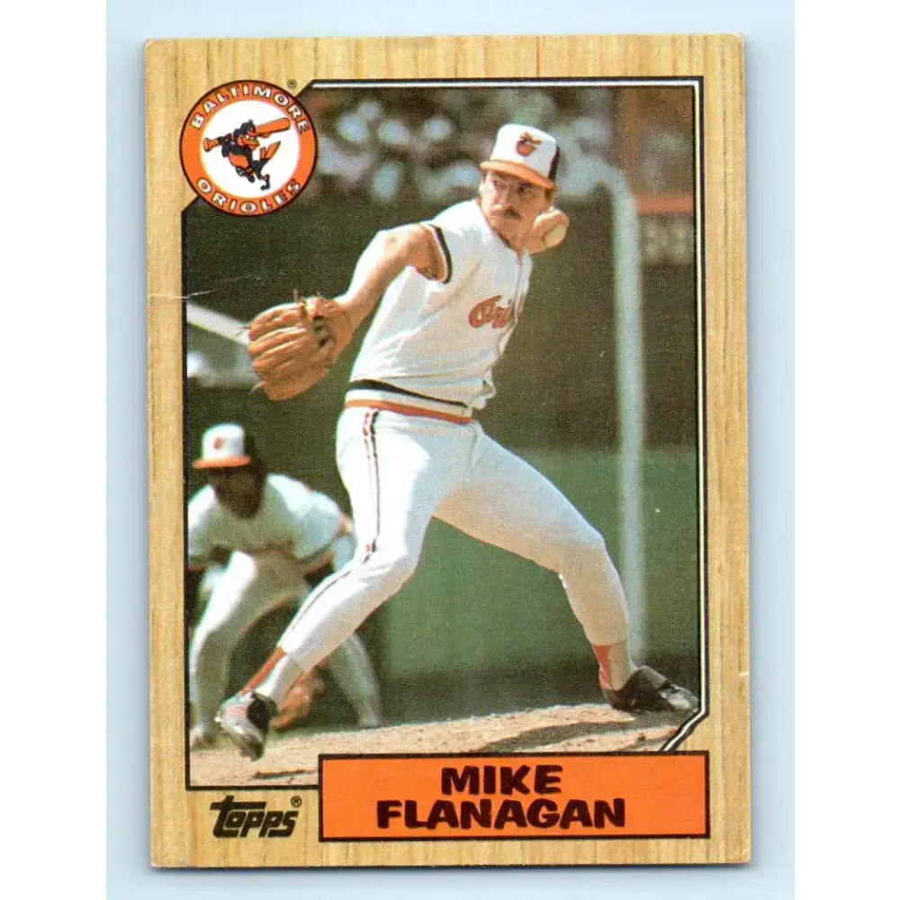 1987 Topps #748 Mike Flanagan EX Excellent Baltimore Orioles Baseball Card - Baseball Card Single