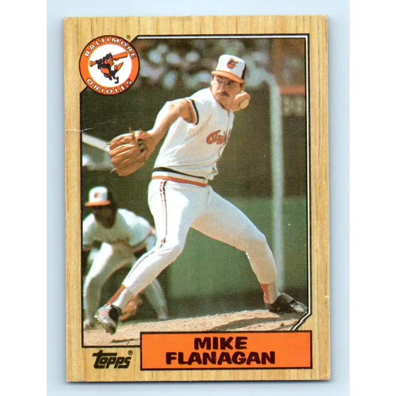 1987 Topps #748 Mike Flanagan EX Excellent Baltimore Orioles Baseball Card - Baseball Card Single