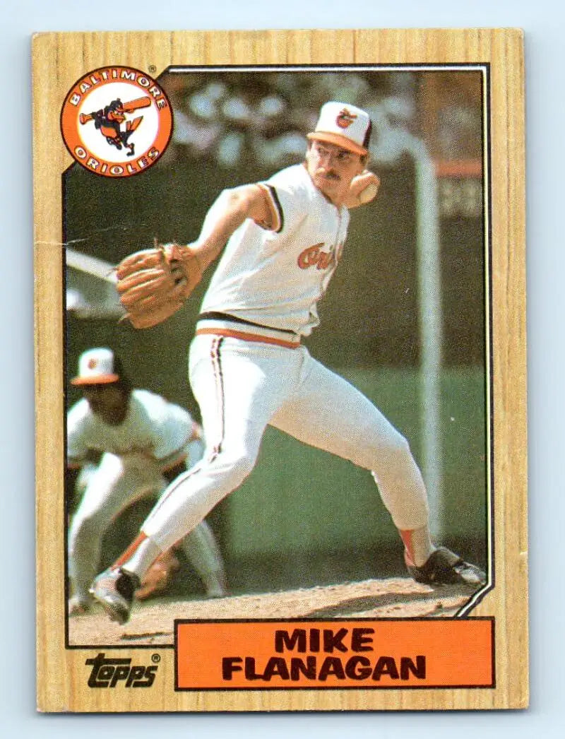 1987 Topps #748 Mike Flanagan EX Excellent Baltimore Orioles Baseball Card - Baseball Card Single
