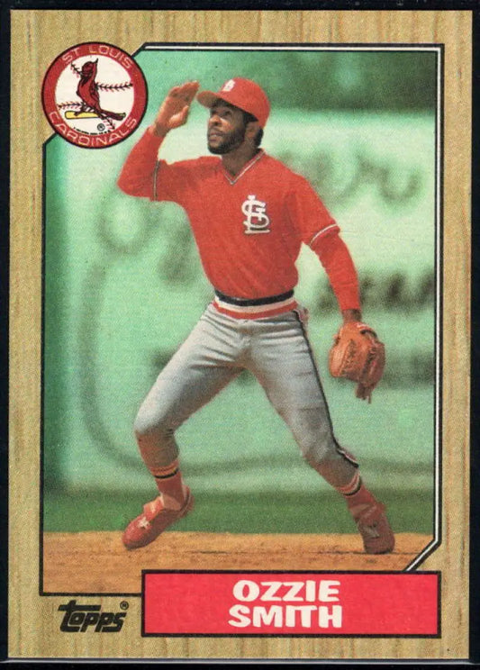 1987 Topps #749 Ozzie Smith EX Excellent St. Louis Cardinals Baseball Card - Baseball Card Single