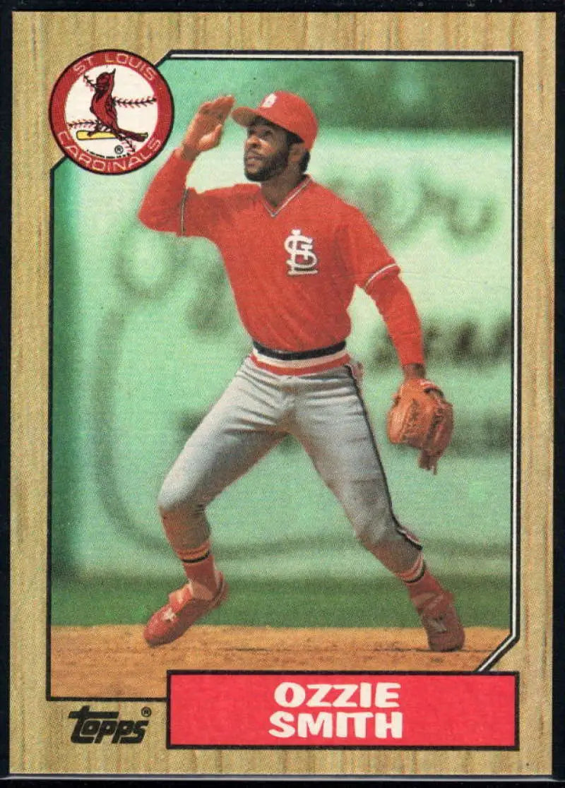 1987 Topps #749 Ozzie Smith EX Excellent St. Louis Cardinals Baseball Card - Baseball Card Single