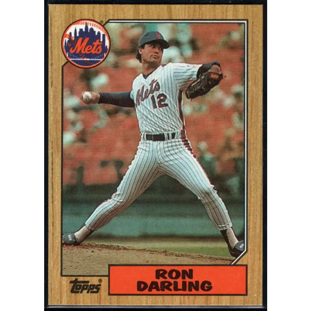 1987 Topps #75 Ron Darling EX Excellent New York Mets Baseball Card - Baseball Card Single