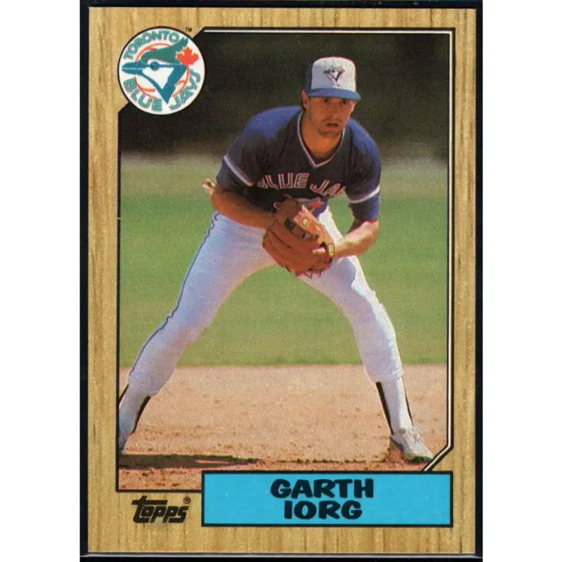 1987 Topps #751 Garth Iorg EX Excellent Toronto Blue Jays Baseball Card - Baseball Card Single