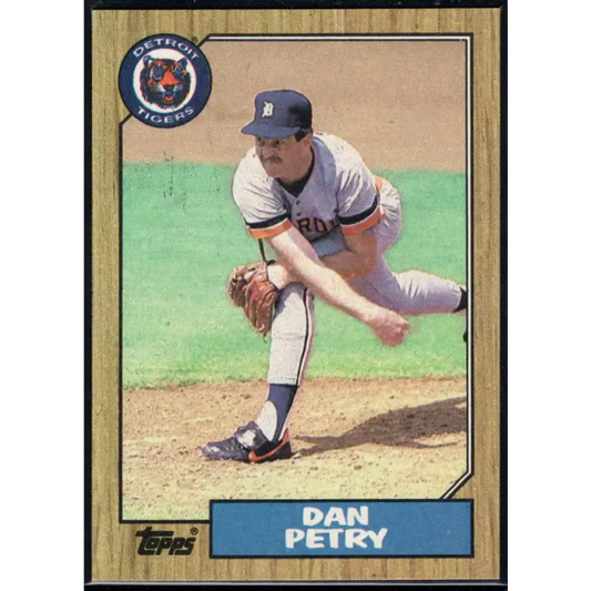 1987 Topps #752 Dan Petry EX Excellent Detroit Tigers Baseball Card