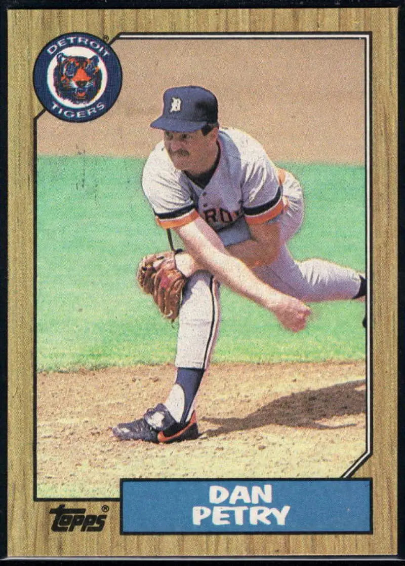 1987 Topps #752 Dan Petry EX Excellent Detroit Tigers Baseball Card - Baseball Card Single