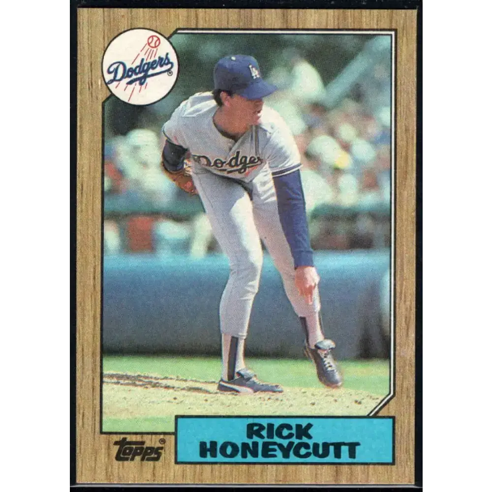 1987 Topps #753 Rick Honeycutt EX Excellent Los Angeles Dodgers Baseball Card - Baseball Card Single