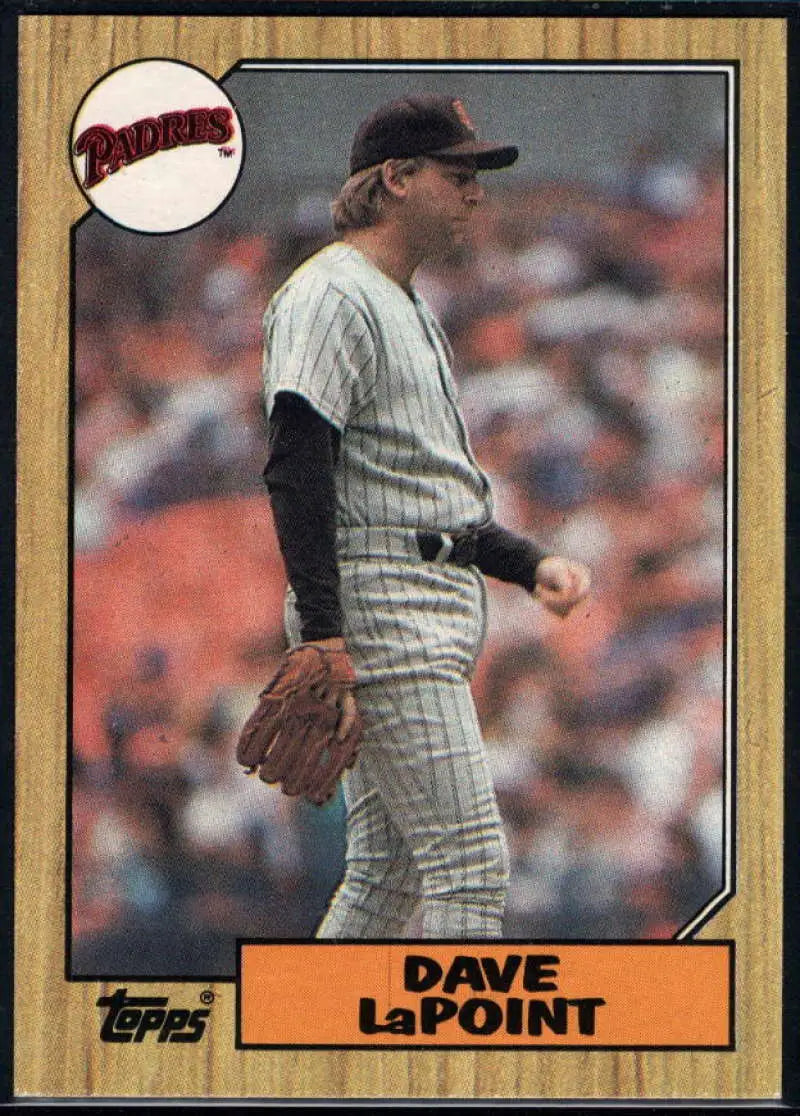 1987 Topps #754 Dave LaPoint EX Excellent San Diego Padres Baseball Card - Baseball Card Single