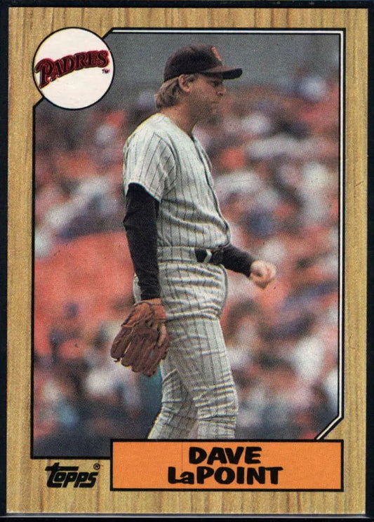 1987 Topps #754 Dave LaPoint EX Excellent San Diego Padres Baseball Card - Baseball Card Single