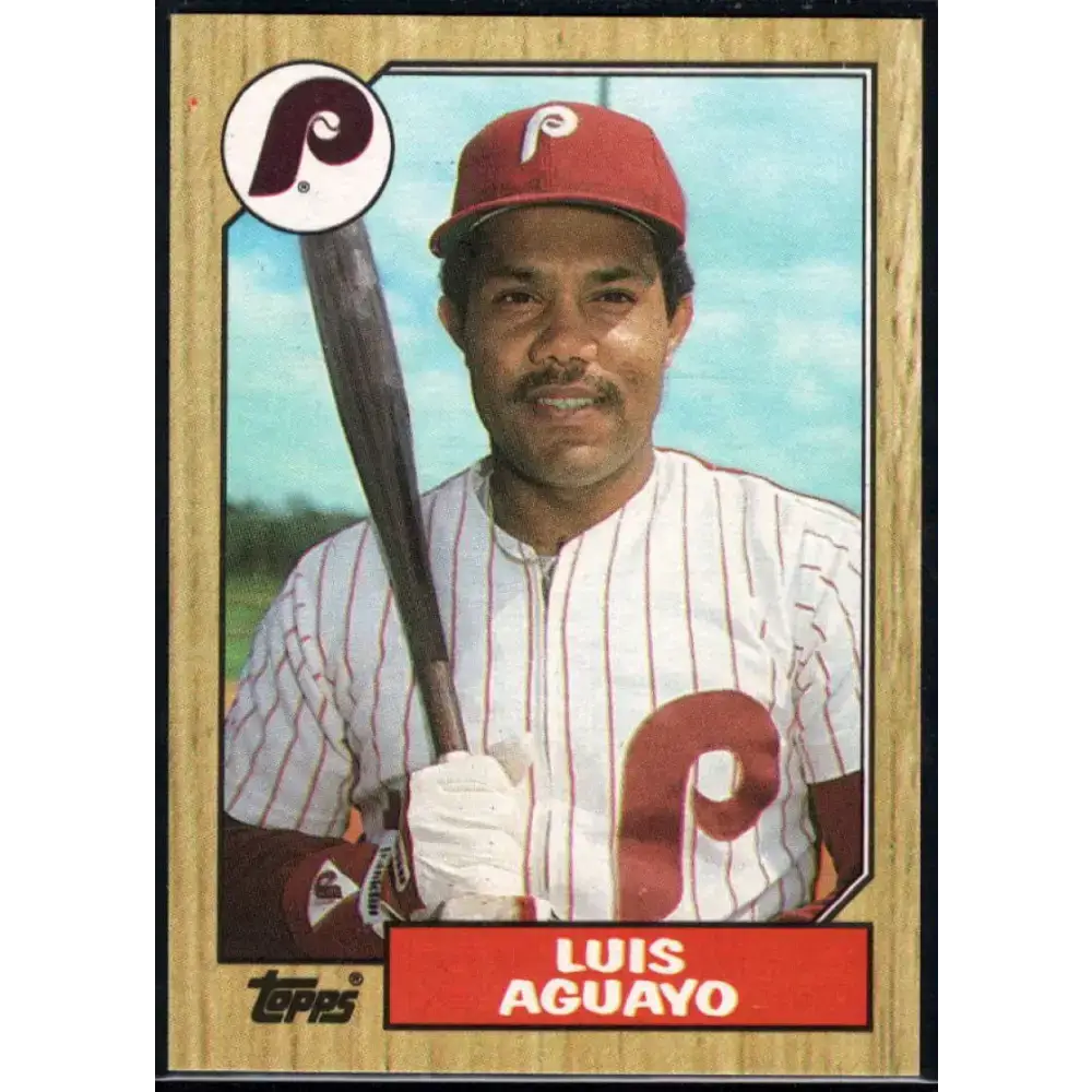 1987 Topps #755 Luis Aguayo EX Excellent Philadelphia Phillies Baseball Card
