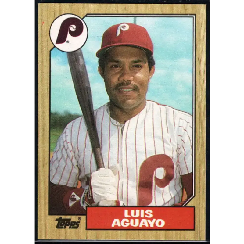 1987 Topps #755 Luis Aguayo EX Excellent Philadelphia Phillies Baseball Card