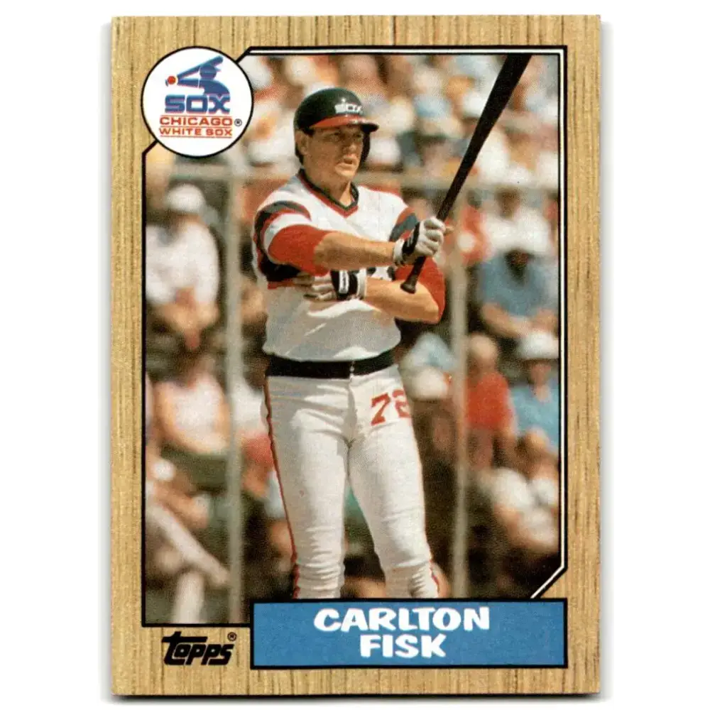 1987 Topps #756 Carlton Fisk EX Excellent Chicago White Sox Baseball Card - Baseball Card Single