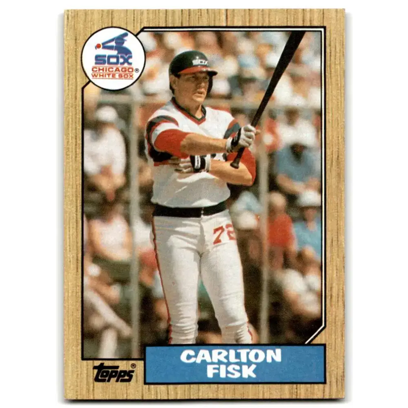 1987 Topps #756 Carlton Fisk EX Excellent Chicago White Sox Baseball Card - Baseball Card Single