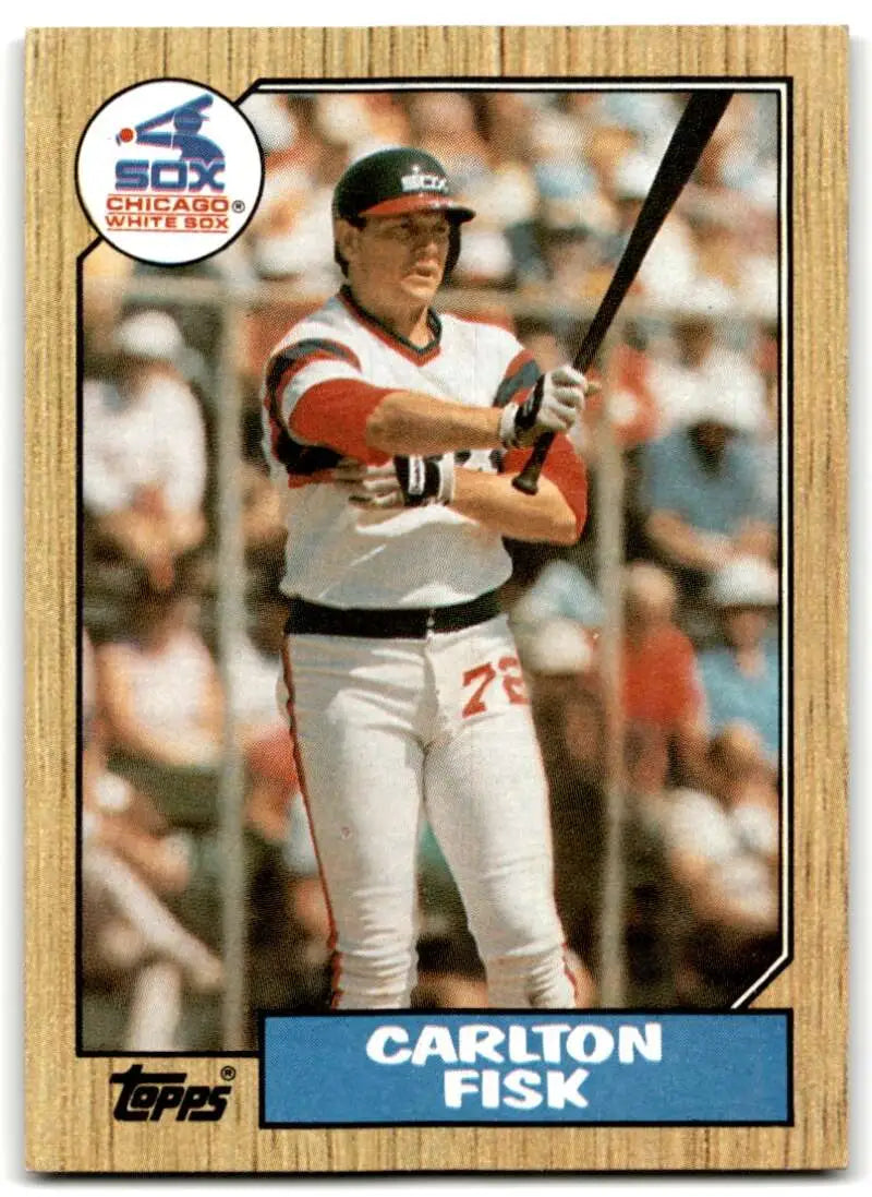 1987 Topps #756 Carlton Fisk EX Excellent Chicago White Sox Baseball Card - Baseball Card Single