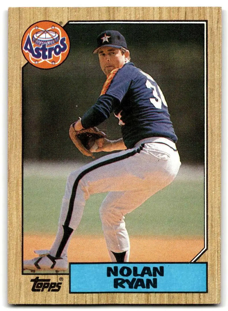 1987 Topps #757 Nolan Ryan EX Excellent Houston Astros Baseball Card - Baseball Card Single