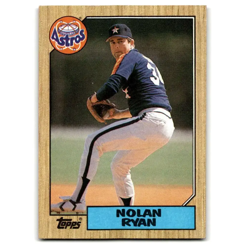 1987 Topps #757 Nolan Ryan EX Excellent Houston Astros Baseball Card - Baseball Card Single