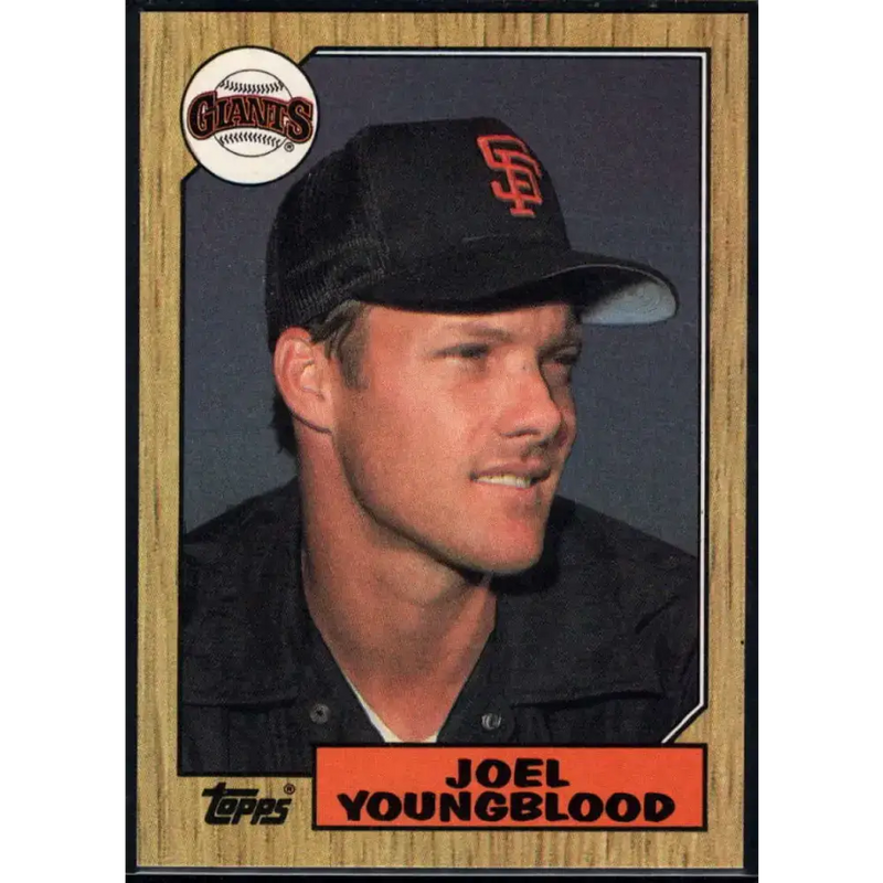 1987 Topps #759 Joel Youngblood EX Excellent San Francisco Giants Baseball Card - Baseball Card Single