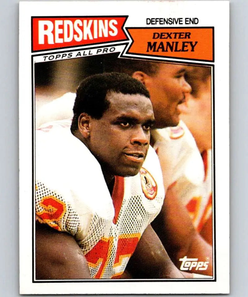 1987 Topps #76 Dexter Manley EX Excellent Washington Redskins Football Card - Football Card Single