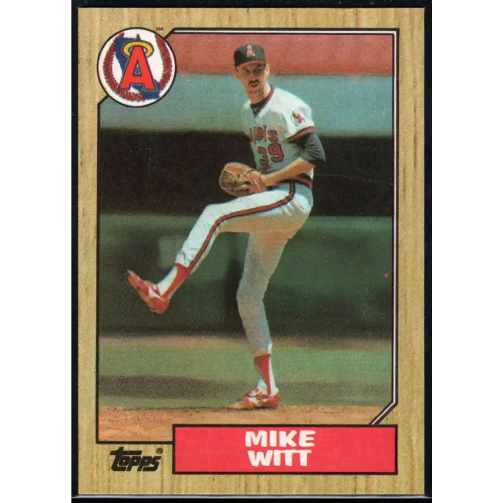 1987 Topps #760 Mike Witt EX Excellent California Angels Baseball Card - Baseball Card Single