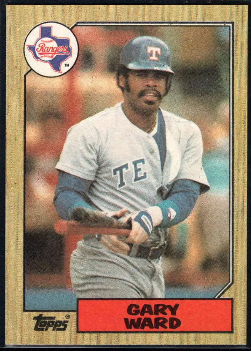 1987 Topps #762 Gary Ward EX Excellent Texas Rangers Baseball Card - Baseball Card Single