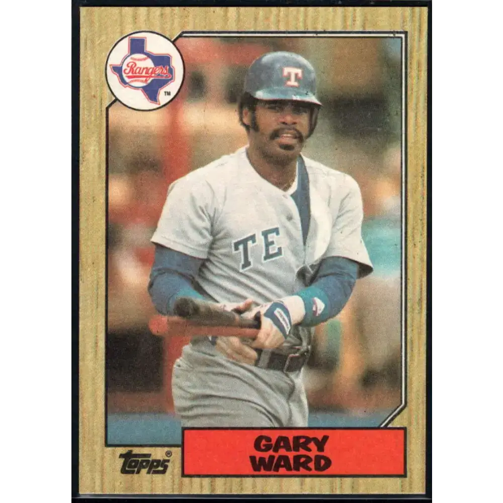 1987 Topps #762 Gary Ward EX Excellent Texas Rangers Baseball Card - Baseball Card Single