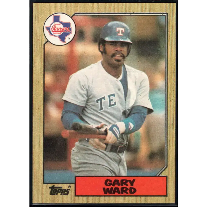 1987 Topps #762 Gary Ward EX Excellent Texas Rangers Baseball Card - Baseball Card Single