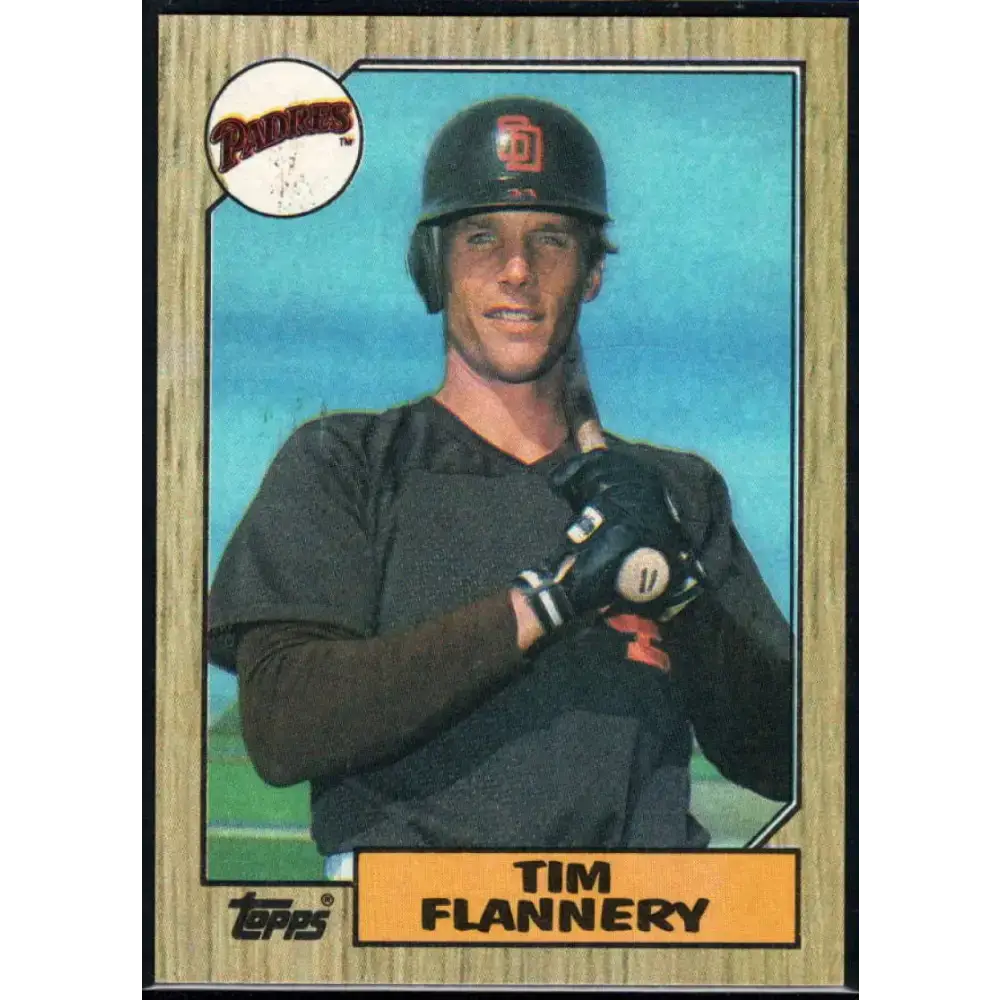 1987 Topps #763 Tim Flannery EX Excellent San Diego Padres Baseball Card - Baseball Card Single