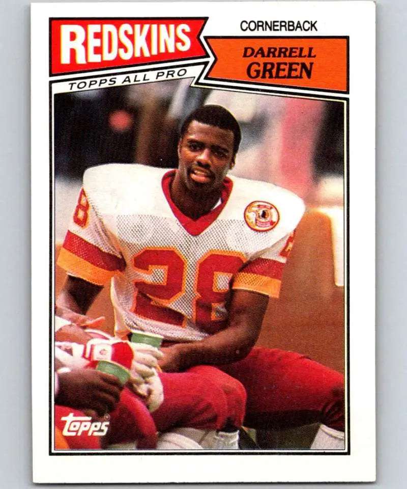 1987 Topps #77 Darrell Green EX Excellent Washington Redskins Football Card - Football Card Single