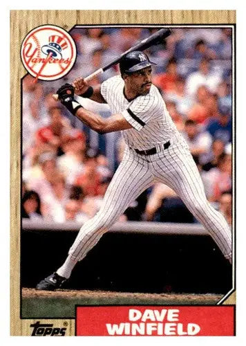1987 Topps Dave Winfield Yankees baseball card from the Yankees baseball cards collection