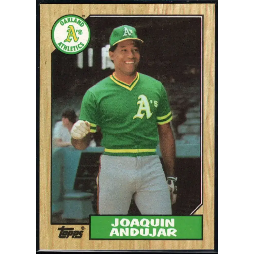 1987 Topps #775 Joaquin Andujar EX Excellent Oakland Athletics Baseball Card - Baseball Card Single