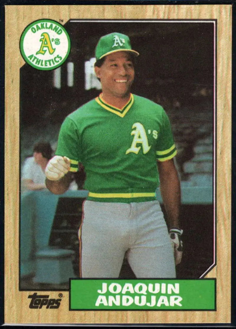 1987 Topps #775 Joaquin Andujar EX Excellent Oakland Athletics Baseball Card - Baseball Card Single