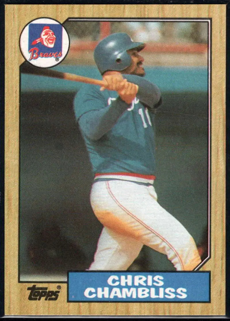 1987 Topps #777 Chris Chambliss EX Excellent Atlanta Braves Baseball Card - Baseball Card Single