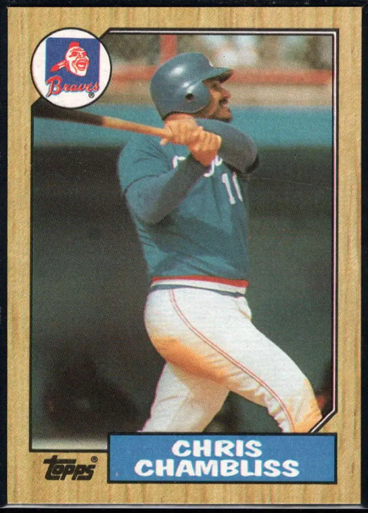 1987 Topps #777 Chris Chambliss EX Excellent Atlanta Braves Baseball Card - Baseball Card Single