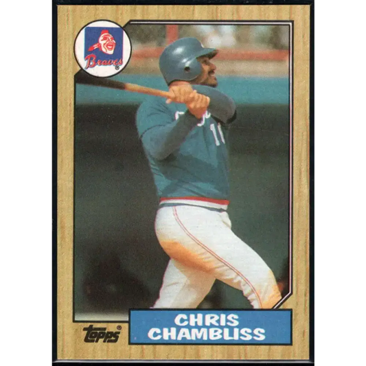 1987 Topps #777 Chris Chambliss EX Excellent Atlanta Braves Baseball Card